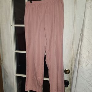 Alfred Dunner Mauve Wide Leg Women's Pants